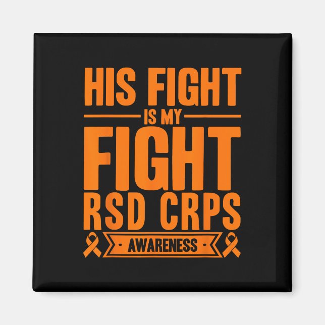 Aimant Son Combat Est Mon Combat Rsd Crps Sensibilisation (Devant)