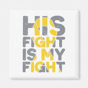 Aimant Son Combat Est Mon Combat T-shirt de sensibilisati
