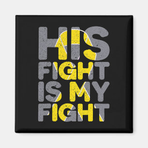 Aimant Son Combat Est Mon Combat T-shirt de sensibilisati