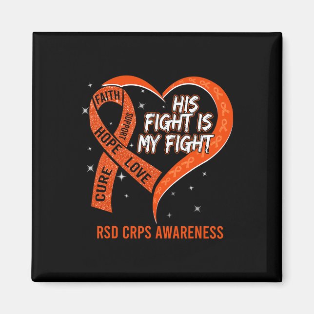 Aimant Son Combat Est Mon Combattre Ribbon Heart Crps Déc (Devant)