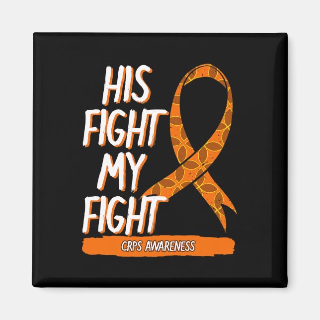 Aimant Son Combat Ma Lutte Crps Sensibilisation Orange Ri (Devant)