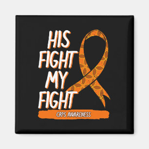 Aimant Son combat Mon combat CRPS Sensibilisation Orange