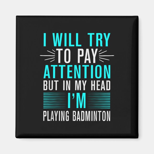 Aimant Son Dans Mon Volant de badminton Adn Racket Badmin (Devant)