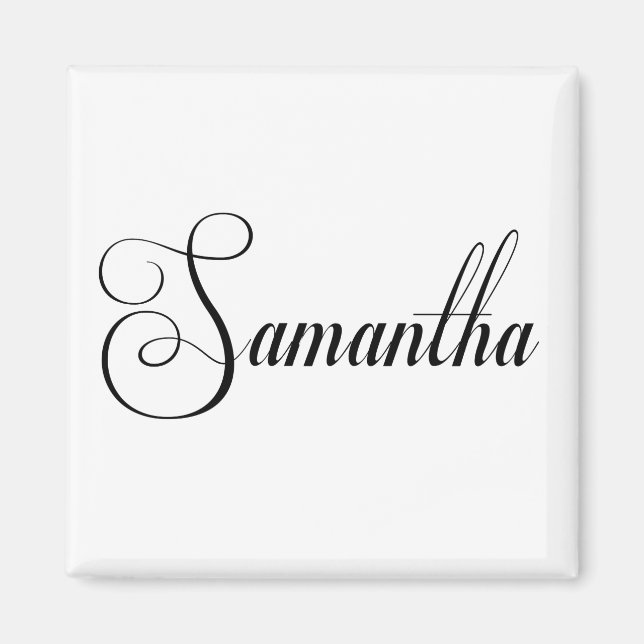 Aimant Son Nom Est Samantha Calligraphy (Devant)
