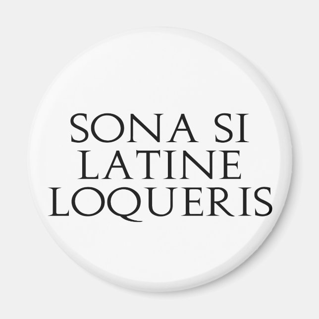 Aimant Sona Si Latine Loqueris (Devant)