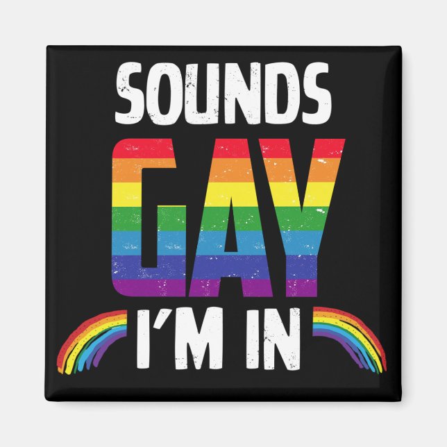 Aimant Sonne gay Je suis dans (Devant)