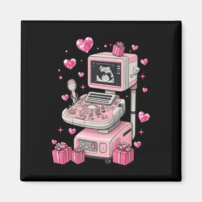 Aimant Sonographe à l'arc flirt de la Saint-Valentin Tech (Devant)