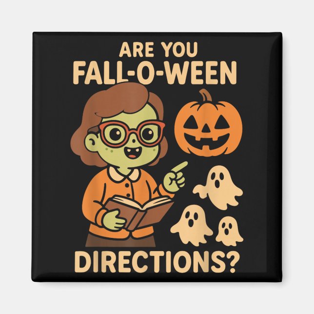 Aimant sont drôles les directions de la fête d'Halloween  (Devant)
