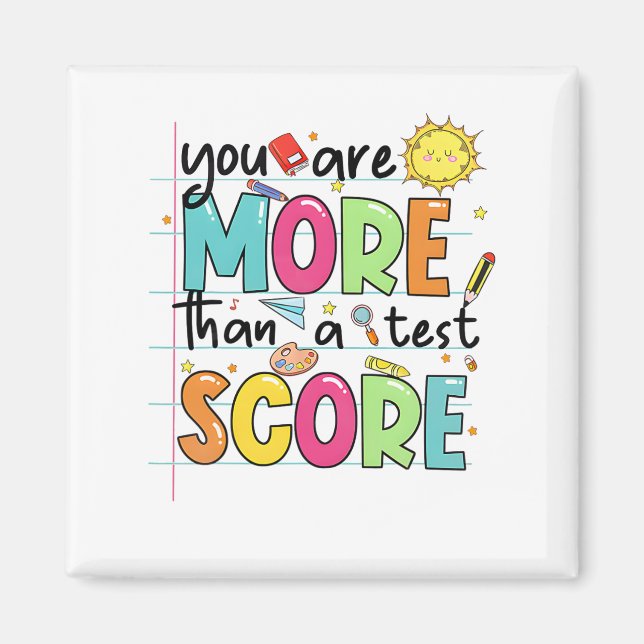 Aimant Sont Plus Qu'Un Test Score Enseignant Test Da Test (Devant)