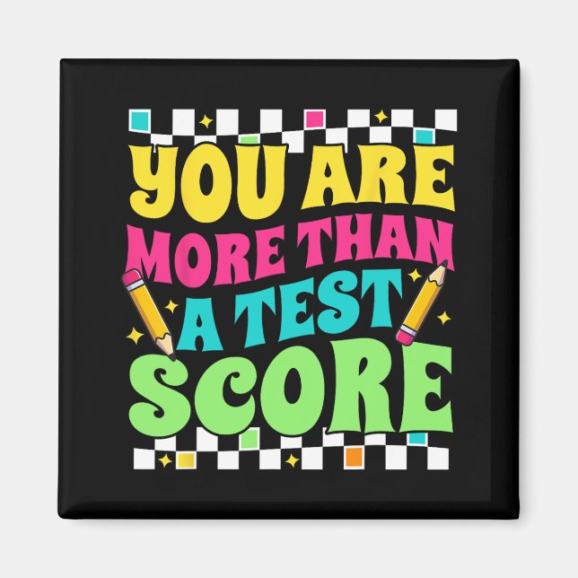 Aimant Sont Plus Qu'Un Test Score Test Day Teacher Testin (Devant)