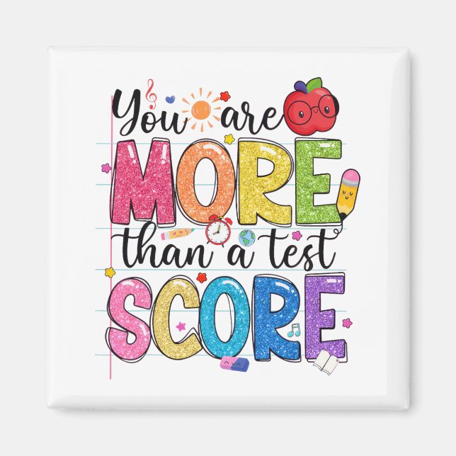 Aimant Sont Plus Qu'Un Test Score Test Jour Enseignants T (Devant)
