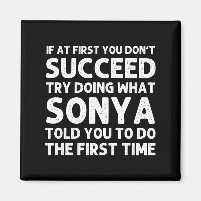 Aimant Sonya Name D Birthday Funny Christmas J  (Devant)