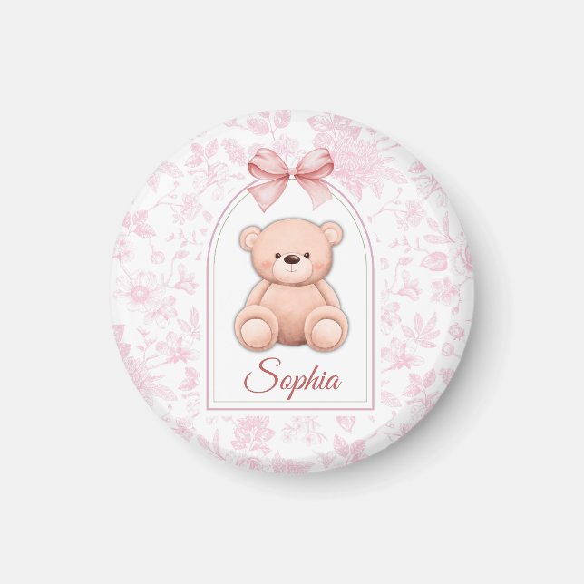 Aimant Sophia | Conception personnalisée d'ours en peluch (Devant)