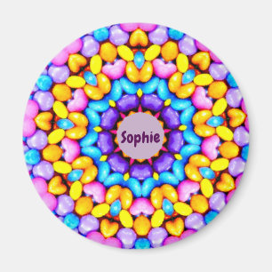 Aimant SOPHIE ~ Motif de Pâques personnalisé Fractal ~