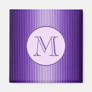 Aimant Sophistication Snazzy Purple Stripes Lumineuses Pe