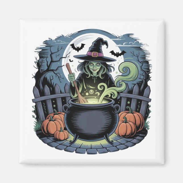 Aimant Sorcière à l'aimant Cauldron (Devant)