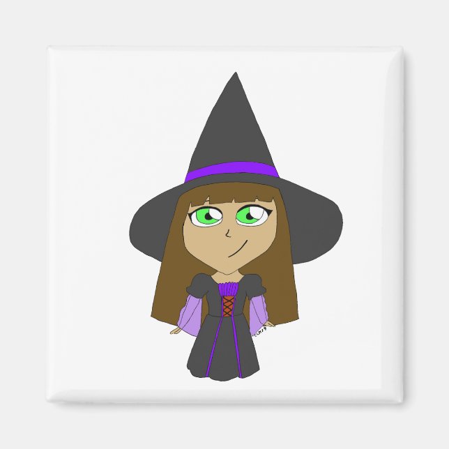 Aimant sorcière chibi (Devant)