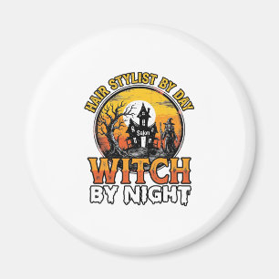 Aimant Sorcière Coiffeuse De Nuit Vintage Halloween Desi