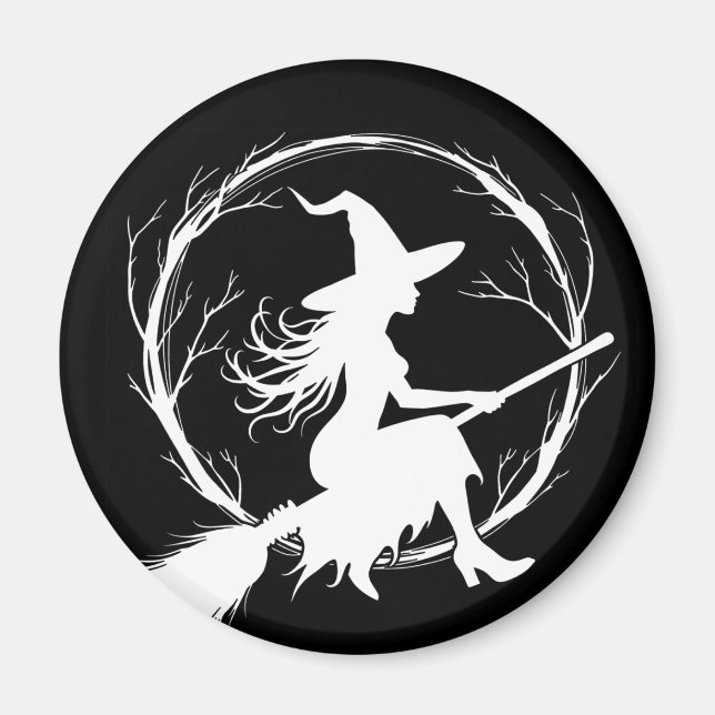 Aimant Sorcière dans l'aimant de vol (Devant)