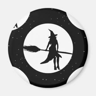 Aimant sorcière d'halloween