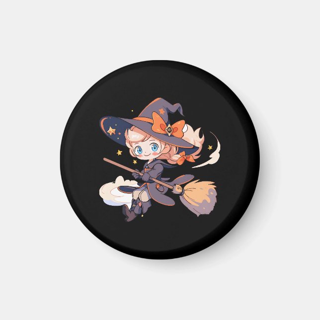 Aimant Sorcière Halloween (Devant)