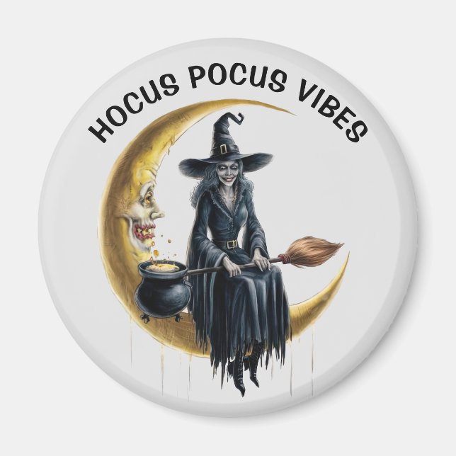 Aimant Sorcière sur la Lune (Devant)