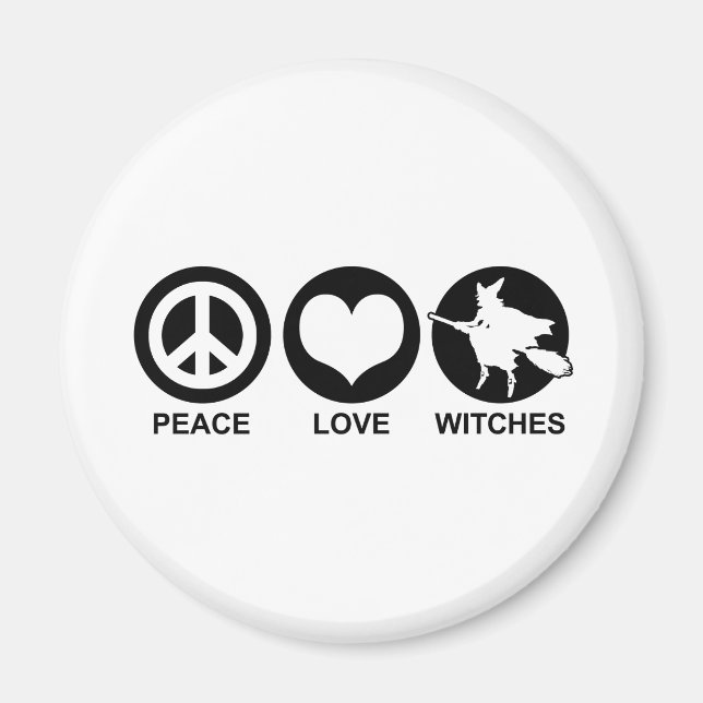 Aimant Sorcières d'amour pour la paix (Devant)