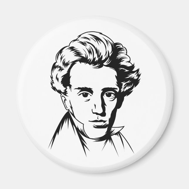 Aimant Soren Kierkegaard philosophie portra existentialis (Devant)