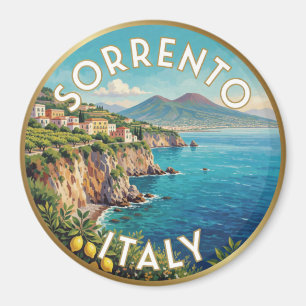 Aimant Sorrento Italie Scène de la côte d'Amalfi ☀️