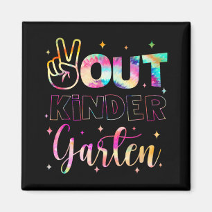 Aimant Sortie Maternelle Tie Dye Journée Dernière Des Ens