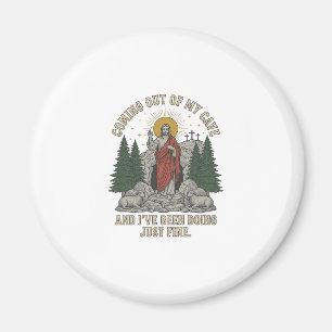 Aimant Sortir de ma grotte Résurrection Parole T-Shirt De