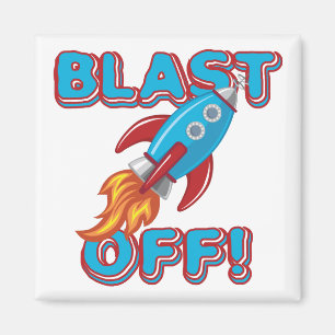 Aimant Soufflez le bateau de Rocket