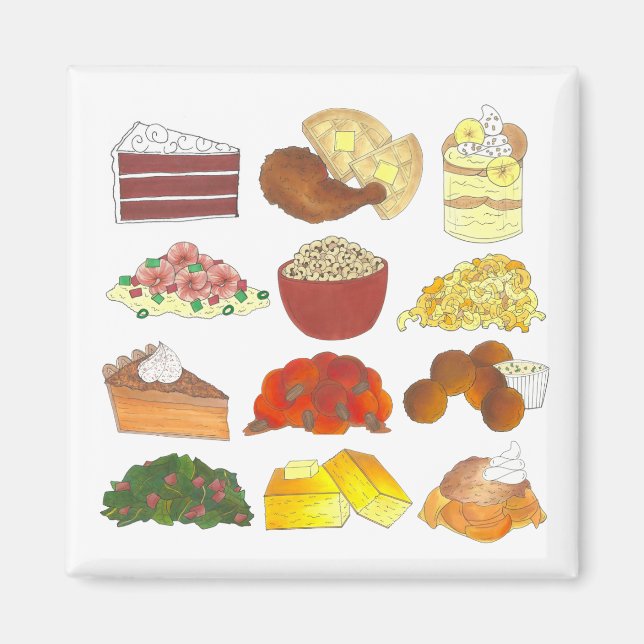 Aimant Soul Food Favoris Foie Cuisine Sud (Devant)