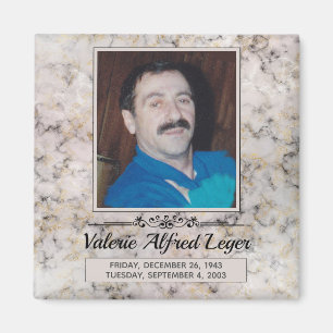 Aimant Soupçons personnalisés marbrés