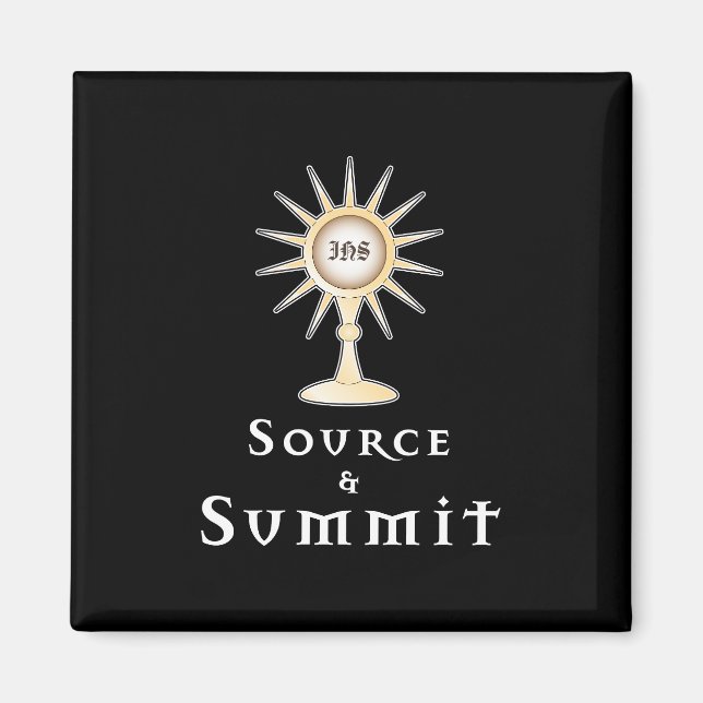 Aimant Source et Sommet : Saint-Amiste eucharistique (Devant)