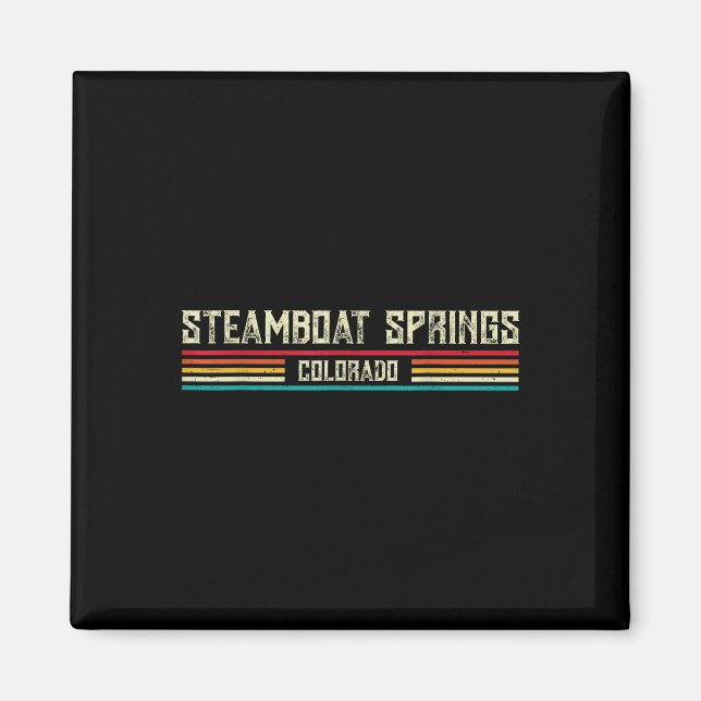 Aimant Sources de Steamboat Colorado  (Devant)