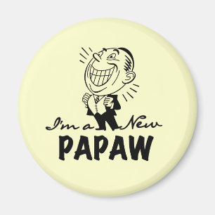 Aimant Souriant de nouveaux t-shirts et cadeaux Papaw