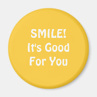 SOURIRE ! C'est bon pour toi. Jaune.