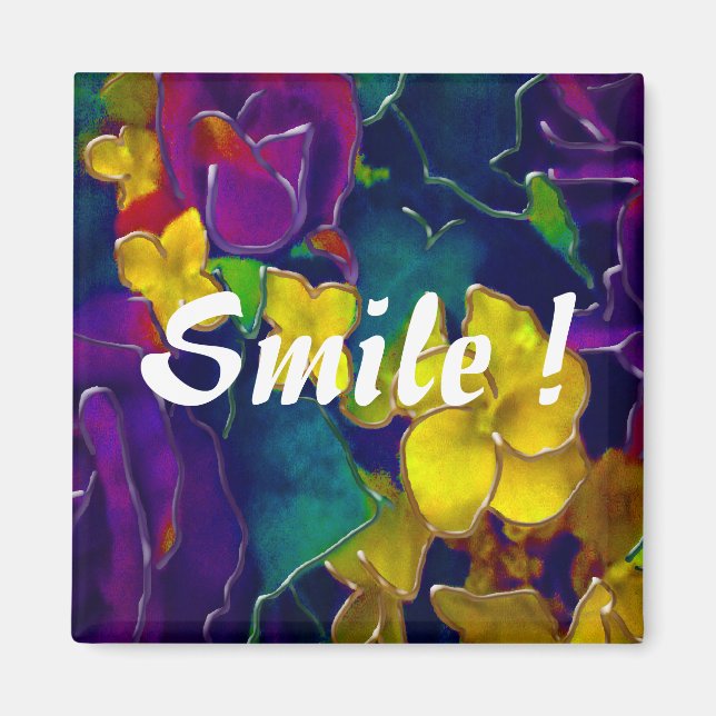 Aimant Sourire coloré (Devant)