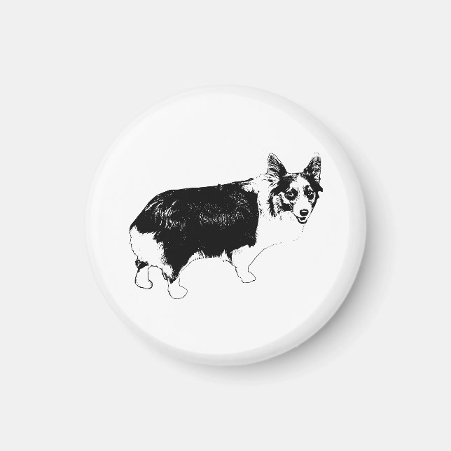 Aimant Sourire de Corgi Pantry-Light (Devant)