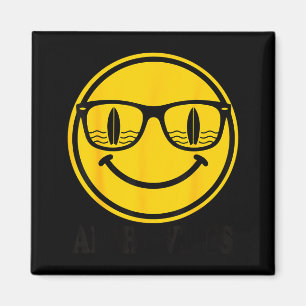 Aimant Sourire de surf Aloha lunettes de soleil reflet de