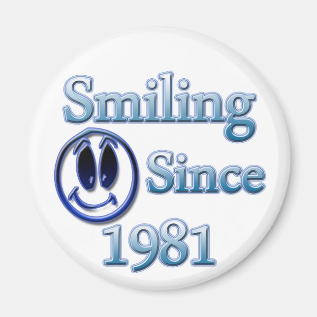 Aimant Sourire depuis 1981 (Devant)