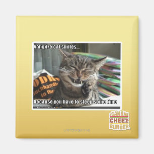 Aimant sourires de chat de vampire