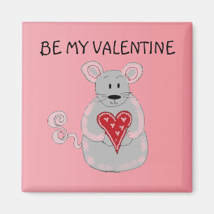 Aimant Souris Valentine