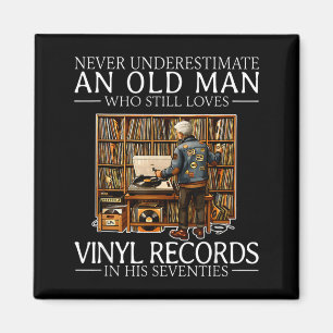 Aimant Sous-estimer un vieil homme qui aime les disques v