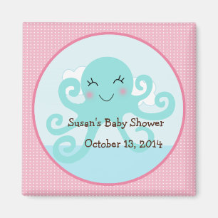 Aimant Sous la mer/pieuvre rose Magnet/Fête Favor