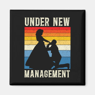 Aimant Sous la nouvelle gestion Groom Mariage Bachelor Pa