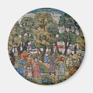 Aimant Sous les arbres de Maurice Prendergast, Beaux-Arts