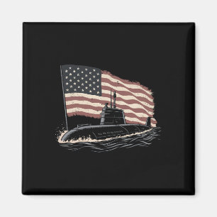 Aimant Sous-marin Drapeau États-Unis Vétéran 4 Juillet