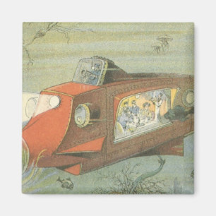 Aimant Sous-marin vintage de Steampunk de la